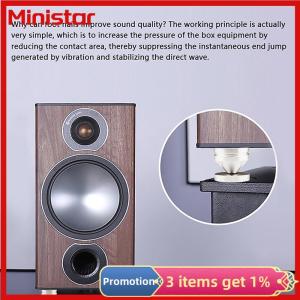 Ministar 1Set Speaker Loudspeaker Spikes Stand Feet Audio Speaker Repair Parts Turntable Stand Shock Absorber Pin Nails And Pads
