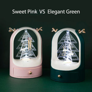 🇸🇬[SG READY STOCK] Moonlight Christmas Tree Antlers Rotatable Jewellery Accessories Organizer Earring Necklace Bracelet Organizer Display Stand Jewellery Storage Drawer