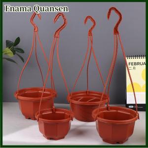Fnama ตะกร้าพลาสติกห้อยกระถางต้นไม้พืชอวบน้ำภาชนะใส่ดอกไม้ตกแต่งสวนในบ้าน
