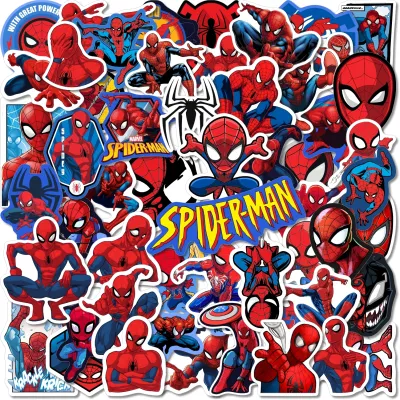 Stiker Spiderman Superhero Paper Vinyl Waterproof Sticker Buku Journal Koper Motor Casing HP Laptop Tumbler