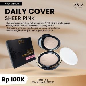 SR12 Daily Cover Natural Sheer Pink Beige 10gr Bedak Padat Tahan Lama BPOM