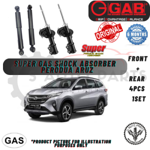 PERODUA ARUZ / RUSH F850 (FRONT 2PCS REAR 2PCS 1SET 4PCS) 100% ORIGINAL (GAB) SUPER GAS SHOCK ABSORBER
