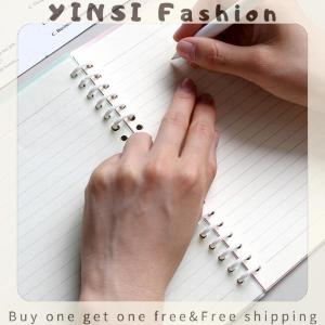 YINSI 30 Holes Loose-leaf Plastic Binding Ring Spring Spiral Rings Binder Strip For A4 Paper Notebook Stationery Office Supplies