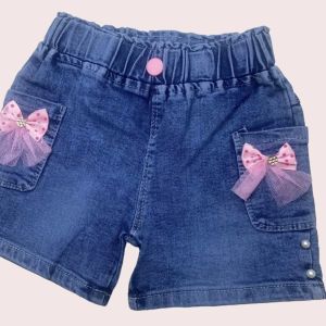 Fashion Korean Style Girls Denim Maong Shorts Kids Shorts High Quality Fit for 0-8 Yrs Old