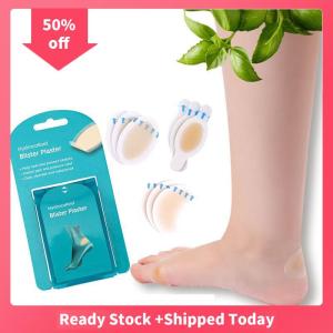 🔥🔥🔥sjqgqx 4Pcs Blister Bandages Waterproof Hydrocolloid Plaster Adhesive Anti-Wearing Heel Gel Sticker Pain Pedicure Patch Pads