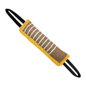 HamshMoc Durable Dog Bite Sleeve Interactive Dog Bite Tug Toy Jute Professional Biting Equipment with Handle for Medium Large Dog for Bite Training