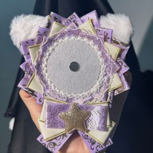 MMLUCK Dễ thương Giá treo Huy Hiệu dễ thương Lacework Sang trọng Khay Trang trí huy hiệu JK Tự làm Đế trưng bày ghim hoạt hình Người hâm mộ đuổi theo