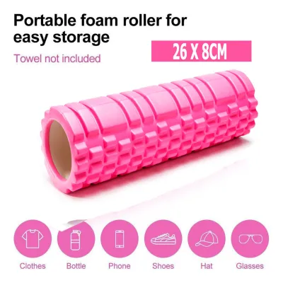 โฟมโรลเลอร์ โฟมนวดกล้ามเนื้อ สำหรับเล่นกีฬา โฟมโยคะ Yoga Foam Roller Massage อุปกรณ์ออกกำลังกาย