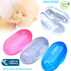 Sikat Gigi Lidah Bayi Silikon Baby Finger Brush Silicone BPA Free-Aurora Store(COD)