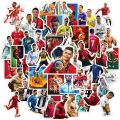 50pcs Football Sports Star Cristiano Ronaldo Stickers DIY Phone Luggage Skateboard Scrapbook Decals. 