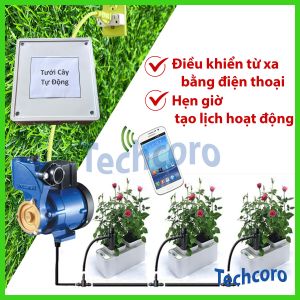 Bộ điều khiển tự động cho hệ thống tưới cây có tích hợp relay chịu tải điều khiển từ xa thông qua điện thoại có thể hẹn giờ