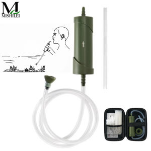 Mishilei Emergency Mini Water Purifier Straw Portable Direct Drinking Filtration Survival Water Filter Tube for Hiking