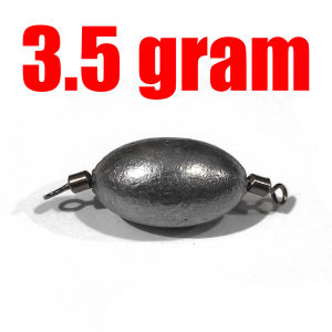 Rolling Sinker Pemberat Umpan Pancing Carolina Rig Softlure Ajing Rayap Paddle Curly Tail Kalen