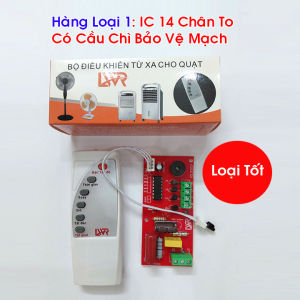 Mạch quạt điều khiển từ xa LWR loại tốt nhất IC 14 chân to có cầu chì bộ điều khiển quạt từ xa CHO QUẠT CÂY QUẠT BÀN QUẠT TREO TƯỜNG