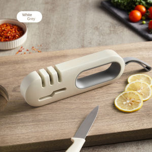 1 pcs multifunctional knife sharpener - featuring a convenient design and safe ergonomic handle with a non slip base that is perfect for quickly restoring normal blade use