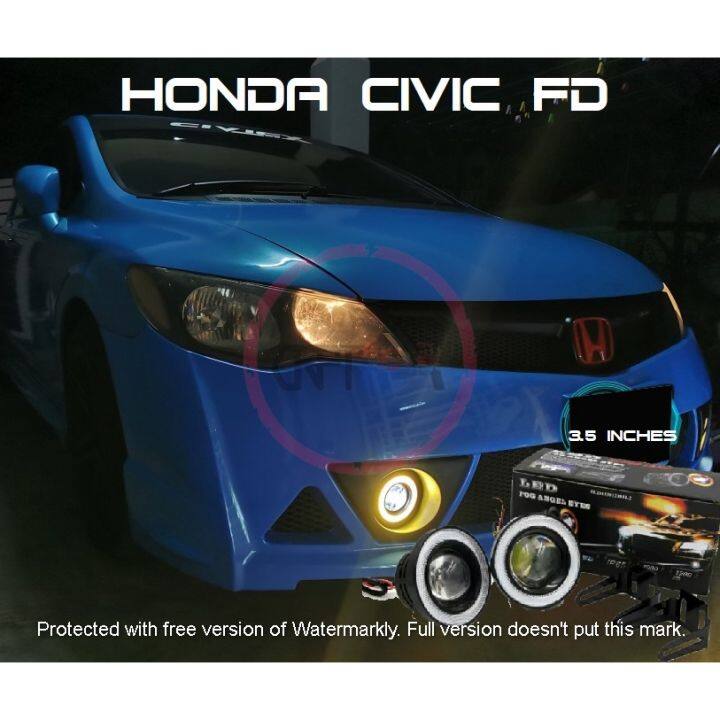 SC511 Honda Civic FD Lampu Sport Fog Lights Foglamp Fog Lamp Kereta