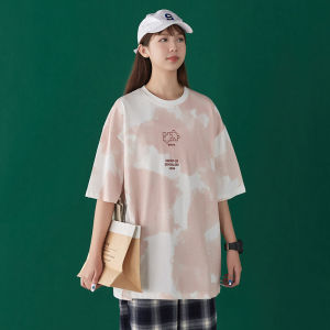 QJshop 💞เสื้อยืดคอกลมแขนสั้น สกรีนลายด่างพาสเทล 🌈มีให้เลือกหลากหลายสี ห้ามพลาดกันนะค้าบ 😆🎉🛍️