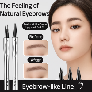 ✨Upgraded Dual-Tip Waterproof Brow Pen Natural Hair-Like Strokes Smudge-Proof & Long-Lasting Easy To Apply Perfect Brow Shape