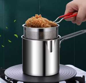 Panci Mini Deep Fryer Panci 2 In 1 Deep Fryer Set Panci Penggoreng Dan Saringan