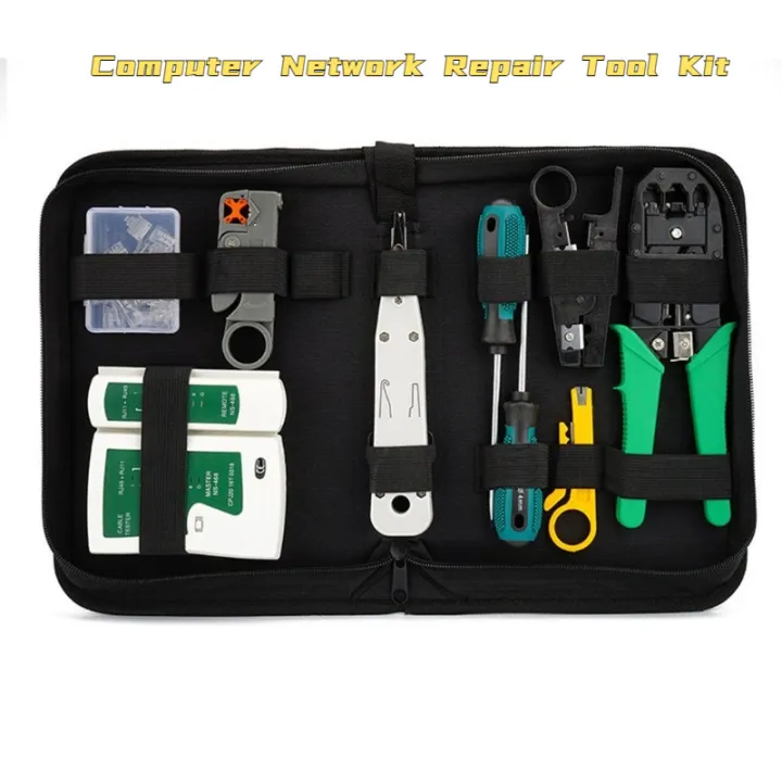 Computer Network Repair Tool Kit 11 in 1 LAN Cable Tester Wire Cutter ...
