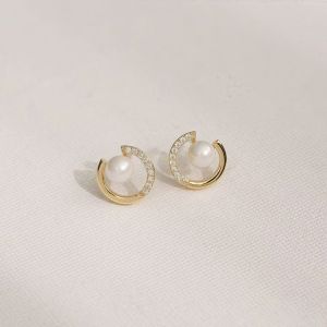 2025 Viral Circle Pearl Earrings- Anting Wanita Premium Couple Gift Jewelry Hadiah Anniversary Tidak Berkarat Elegan