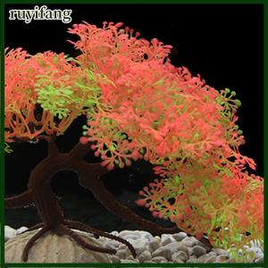 ruyifang Bể cá trang trí đồ trang trí mô phỏng cây thông giả cây cảnh quan sáng tạo đồ trang trí thủ công cây nhựa nước cây hoa phụ kiện
