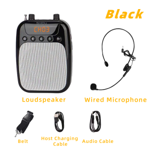 Portable Wired Audio Speaker Microphone Loudspeaker With Bluetooth For Teachers Guided Tour