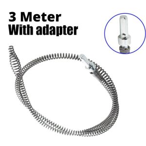 Pipe Cleaner Kawat Pembersih Saluran Pipa Mampet Dengan Adaptor Bor 3m - 10m