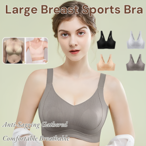 Anti-Sagging Sports Bra Large Breasts Looks Smaller Underwear Seamless Breathable Comfortable
