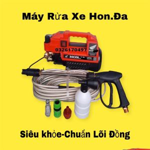 Máy rửa xe có chỉnh áp HONDA 3500W lõi đồng 100% đầy đủ phụ kiện dây cao áp dài 15m
