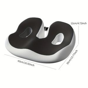 FFBH Comfortable Seat Cushions Soft Memory Foam Car Seat Cushion Support Pillow Soft Elastic for Cars and On Tea Tables Office T6H1N