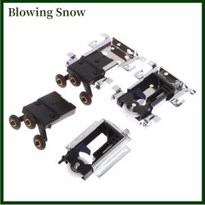 Blowing Sliding Wardrobe Door Part Top bottom Down Wheels Runner Guides Kit Side-mounted Hanging Sliding Pulley Open Wheel For Cabinet