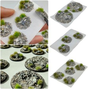 CHLOCH Đá và cỏ Miếng dán trang trí cảnh quan Nhiều kích cỡ Tròn Decal bố trí mô hình Bền bỉ Tự dính Miếng dán đá cảnh quan Dành cho Mô Hình Địa Hình
