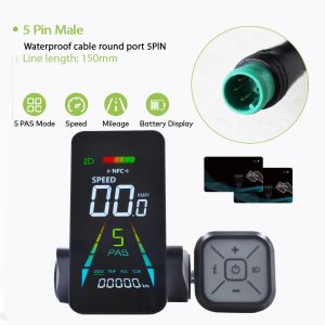 2026 F4[UART2]Turn On The NFC Screen Electric Bicycle Display Ebike Accessories 24V/36V/48V/60V Cycling Computer Bike Speedometer