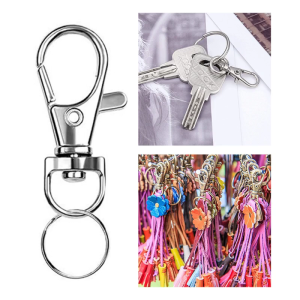 Premium Lobster Claw Clasp 120 Pcs Swivel Keychain Push Gate Snap Hook Lanyard Durable Alloy DIY Craft for Bags