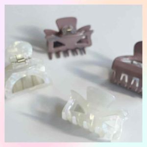 Women Fashion Korea Basic Simple Ribbon Semicircle Simple Hair Claw Small Hair Clip Shark Clip Klip Rambut Wanita