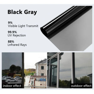 Window Tint for Home One Way Window Privacy Film Window Film Daytime Privacy Anti UV Heat Control Thickened 6mil Window Tint Self-adhesive Glass Window Sticker