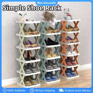 Foldable Shoe Rack Multi Tier Tall Storage Rack Simple Shoes Shelves Shoe Organizer