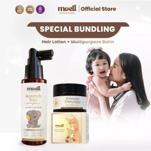 Paket New Born Moell Baby Skin Care Rambut Anak Bayi Hair Body Wash Lotion Shampo Balm Sun Screen