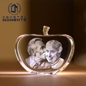 Customizable Optical 2D/3D Photo Crystal FREE 2D Laser Engraving Service Of One Image/Logo And Wordings For Any Occasions AP01