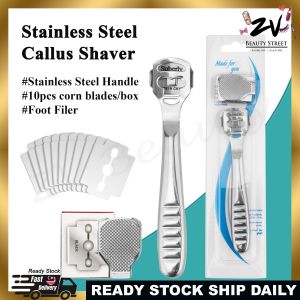 Premium Stainless Steel Callus Shaver-Hard/Dry Skin Remover–Alat Pembuang Kulit Mati Kaki