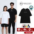 Áo thun unisex form rộng AT355 Miucho basic tee tay lỡ dành cho nam nữ in basic. 