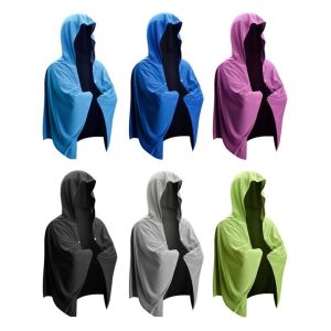 CANICECA Soft Material Cooling Hoodie Towel Quick Drying Breathable Hoodie Beach Towel Fashion Comfortable Sunscreen Bandana Outdoor Sports Cycling Driving