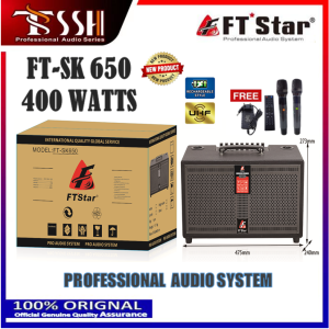 FT-SK650 PRO AUDIO SYSTEM/BLUETOOTH/RECHARGEABLE/TROLLEY SPEAKER