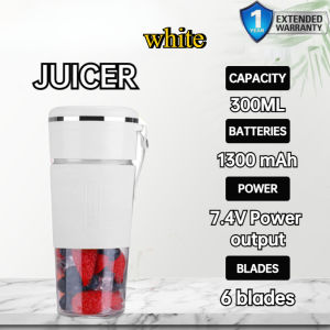 XM 6 Blade Juicer Cup 300ML juice blender Wireless Portable Charging fruit blender can blend ice cube juice maker 果汁机榨汁机