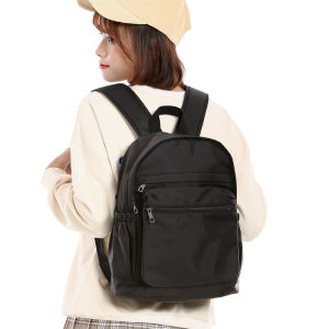 XINRAN ZJ กระเป๋าเป้สะพายหลังสำหรับผู้หญิงกระเป๋าเป้สะพายหลังน้ำหนักเบากันน้ำได้พร้อมสายคล้องไหล่กว้างสีเรียบง่ายขนาดเล็กและขนาดกลางพกพากระเป๋าท่องเที่ยวสำหรับผู้หญิง66236-G