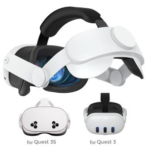 (HD1)Head Strap for Oculus Meta Quest 3 and Quest 3S Adjustable Comfortable Enhanced Support VR Headset Accessory Battery-Free Reduces Facial Stress and Enhances Gaming Immersion Tali Kepala untuk Oculus Meta Quest 3 Quest 3S Fesyen Laras Sokongan