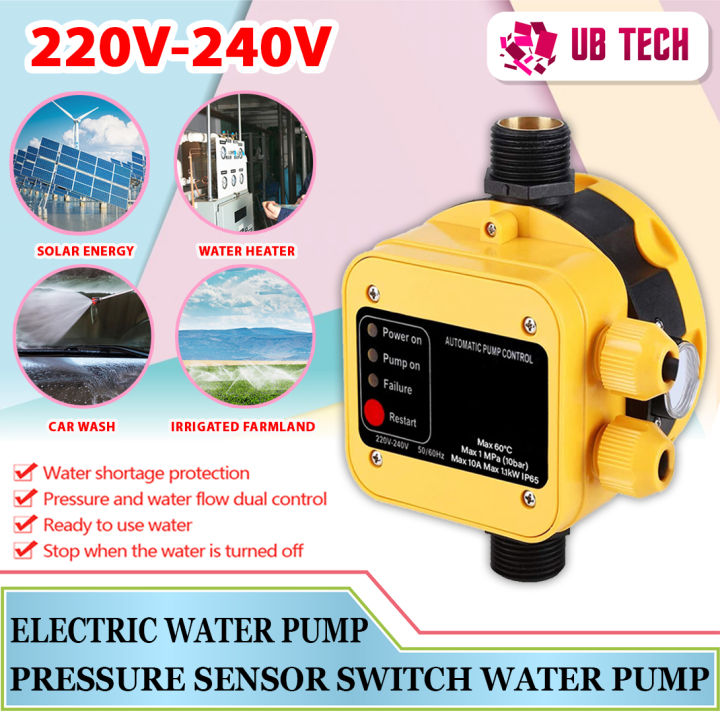 Automatic Water Pump Pressure Switch Electric Controller with Gauge ...