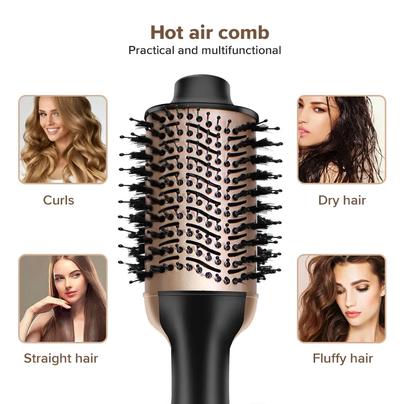 Curly Hair Electric Hair Brush Volumizer Professional One Step