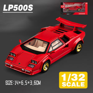 LEO 1:32 Lamborghini Countach LP500S Diecast Model Car Alloy Cars Toys Collection Gift For Kids Boy Girl